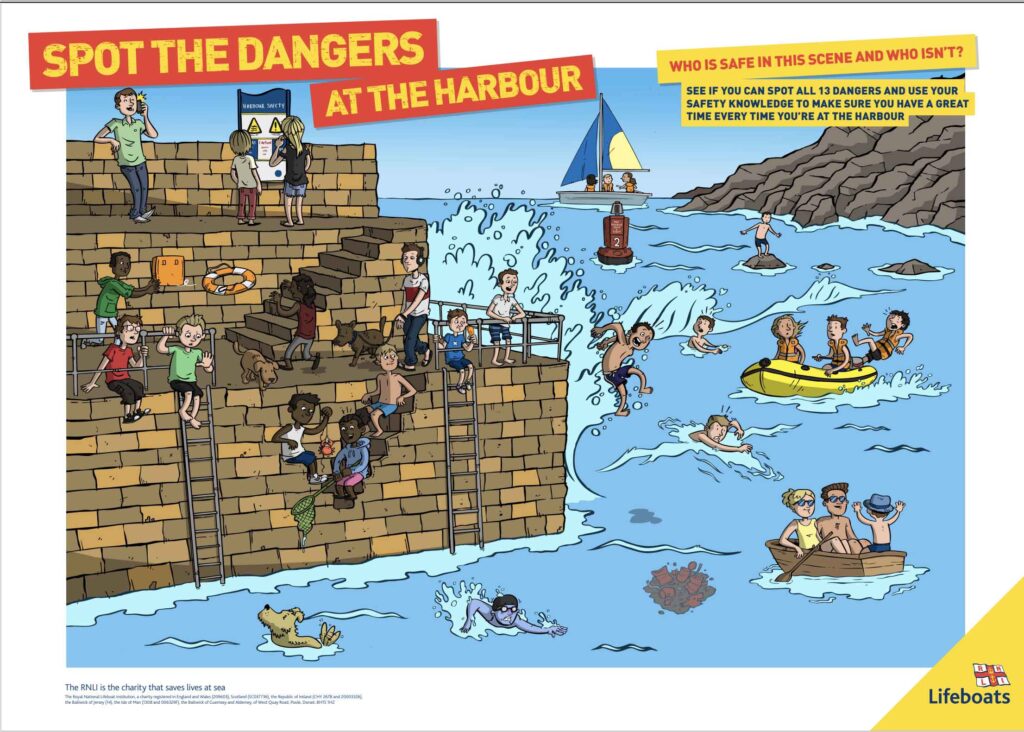 Spot the danger at the harbour