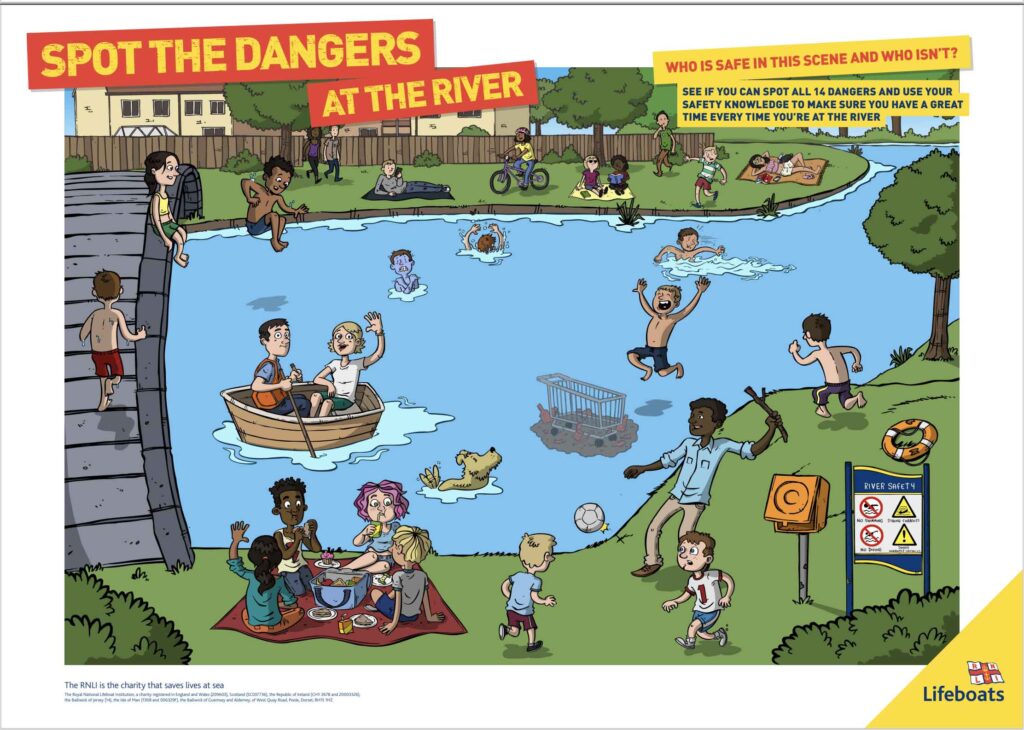 Spot the danger at the river